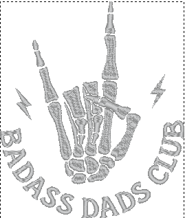 badass dads club embroidery