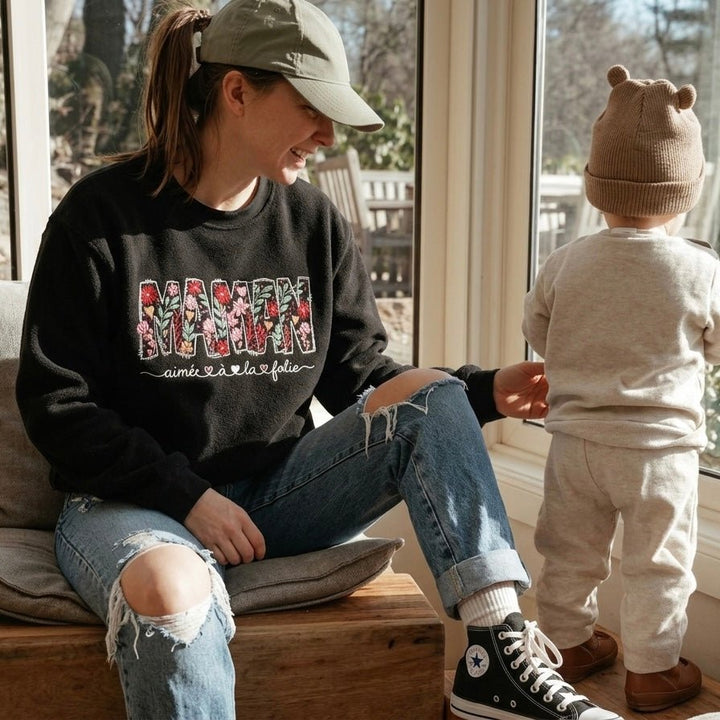 coton ouaté maman broderie