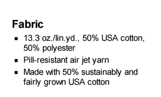 crewneck specifications