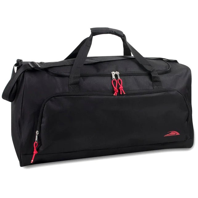 Duffel Bag - Black and Red - 