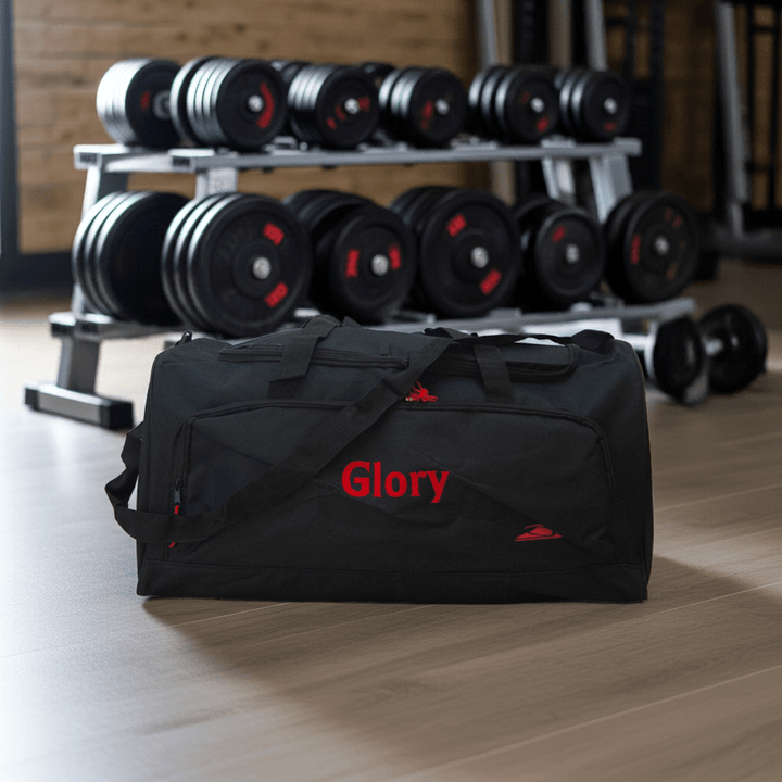 Duffel Bag - Black and Red - 