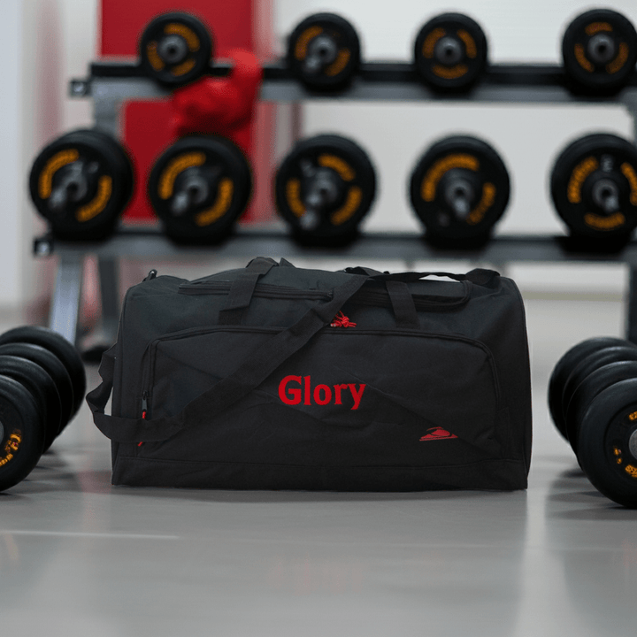 Duffel Bag - Black and Red - 