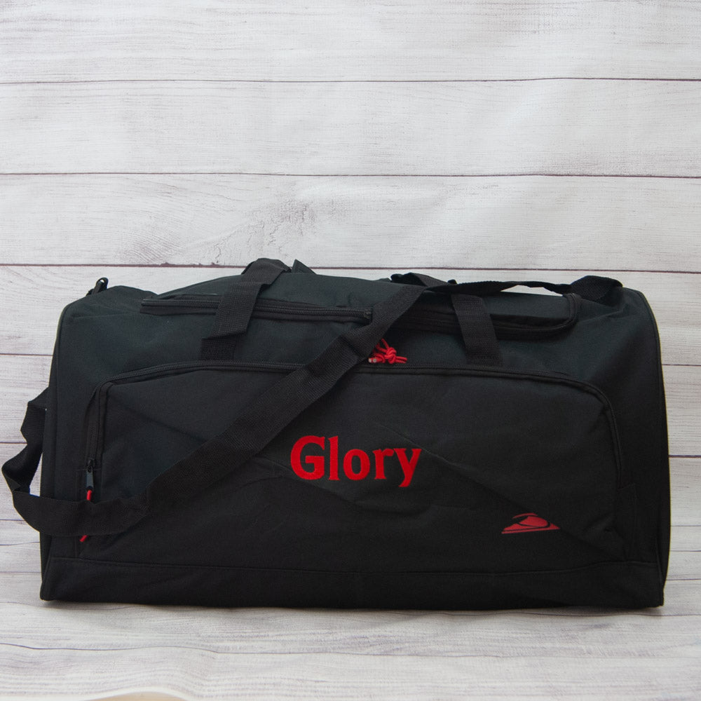 Duffel Bag - Black and Red - 