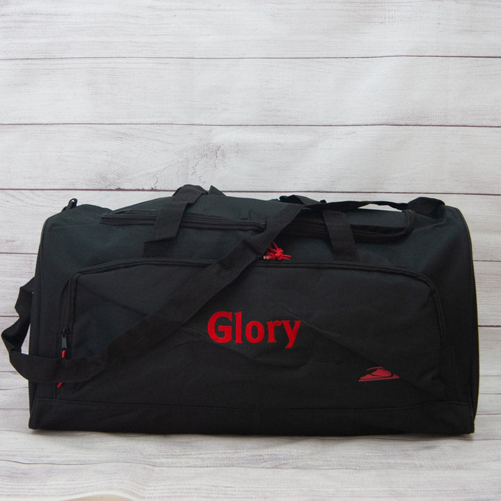 Duffel Bag - Black and Red - 