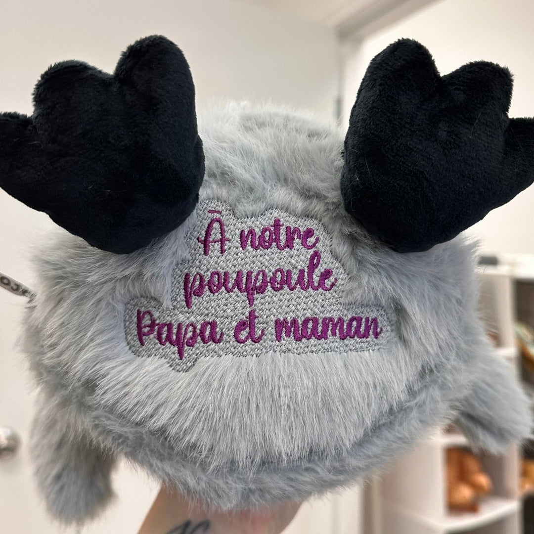 Message under plush - 