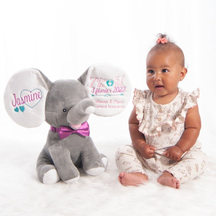 Banff the Dumble Stuffed Elephant - Grey - Plush
