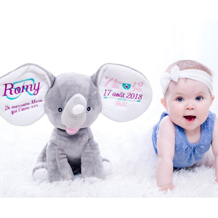 Banff the Dumble Stuffed Elephant - Grey - Plush