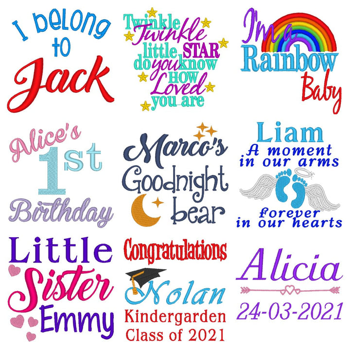 Full embroidery blankey - 