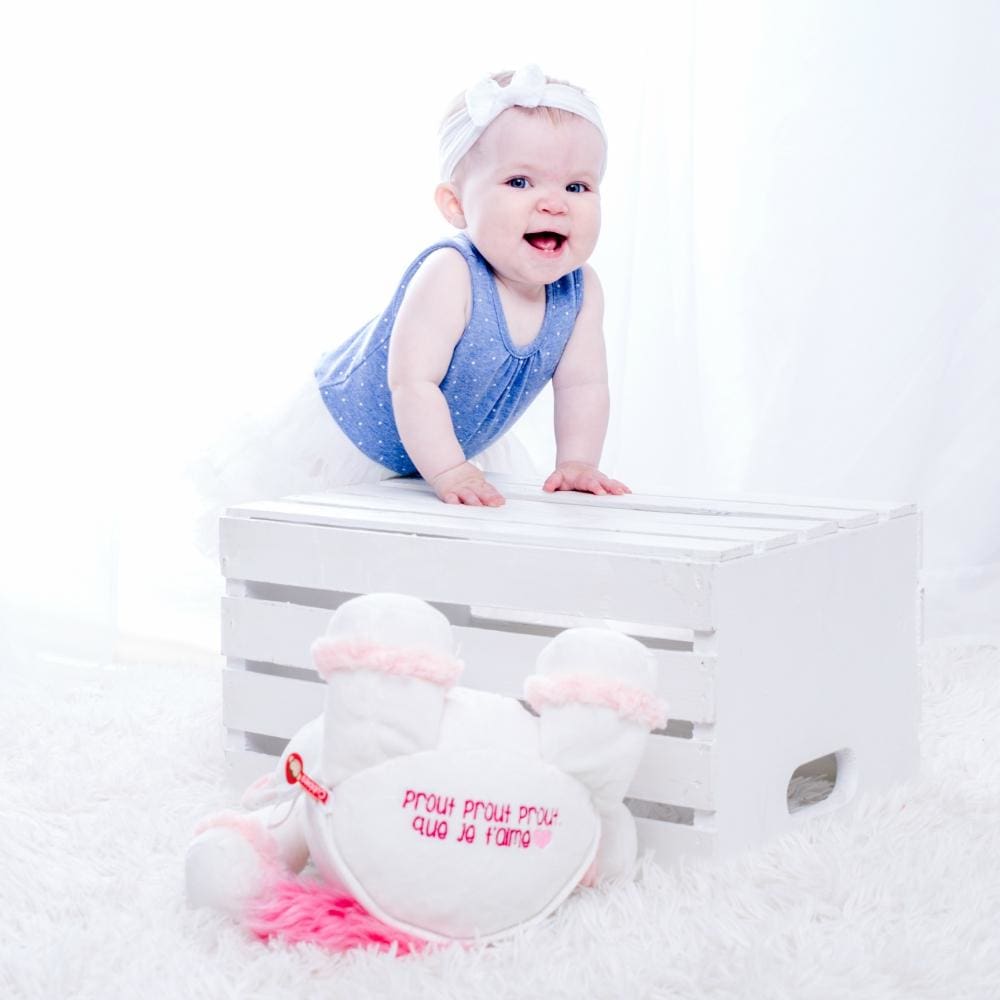 Message under plush - 